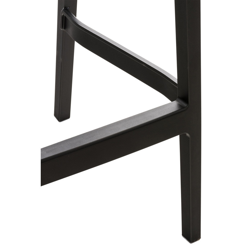 Conjunto de 4 bancos de bar Ares preto