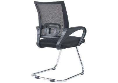 Chaise visiteur Eureka, noire