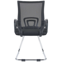 Chaise visiteur Eureka, noire