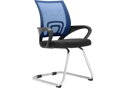 Chaise visiteur Eureka bleue