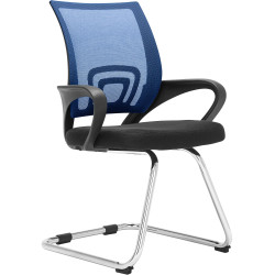 Chaise visiteur Eureka bleue