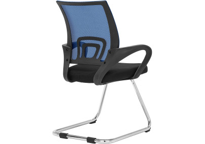 Chaise visiteur Eureka bleue