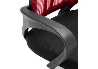 Chaise visiteur Eureka rouge