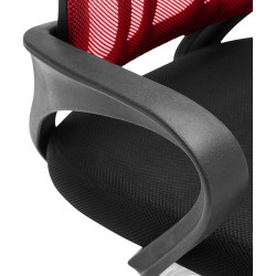 Chaise visiteur Eureka rouge