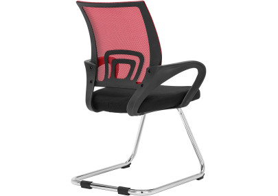 Chaise visiteur Eureka rouge