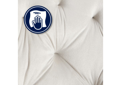 Chaise visiteur Cassis velours gris clair