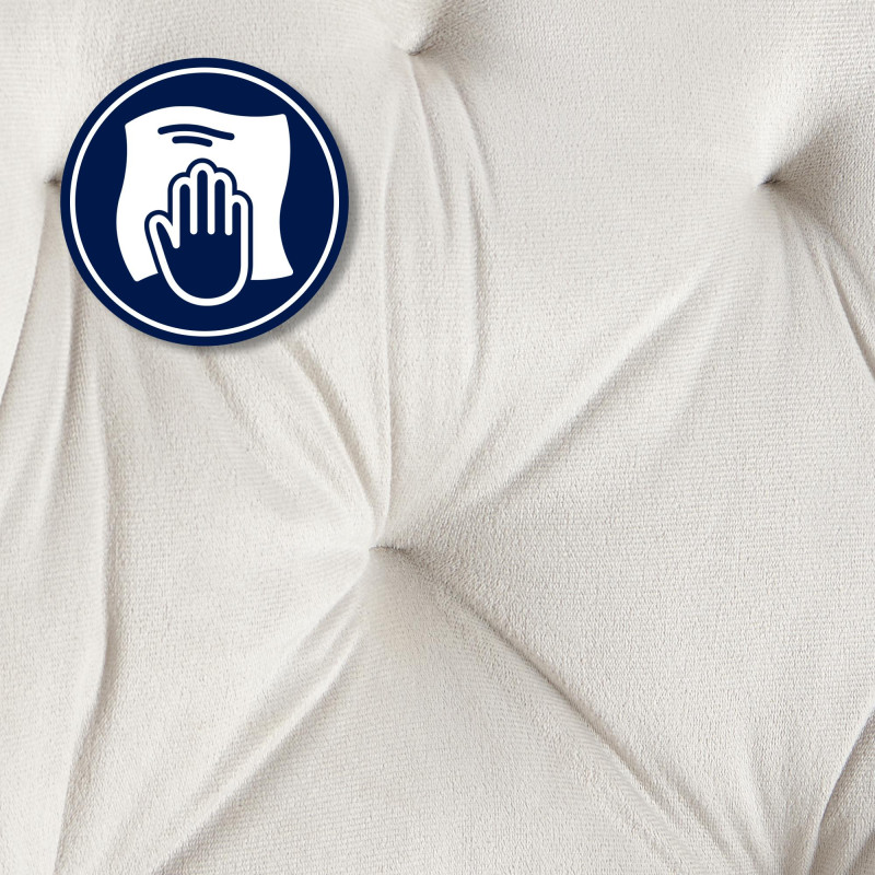 Chaise visiteur Cassis velours gris clair