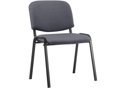 Chaise visiteur Ken en tissu gris