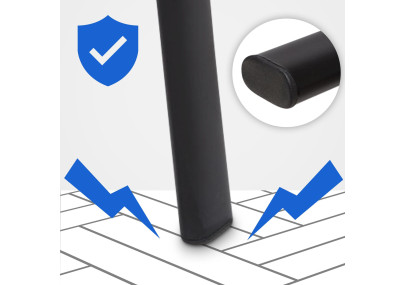 Chaise visiteur Ken en tissu gris