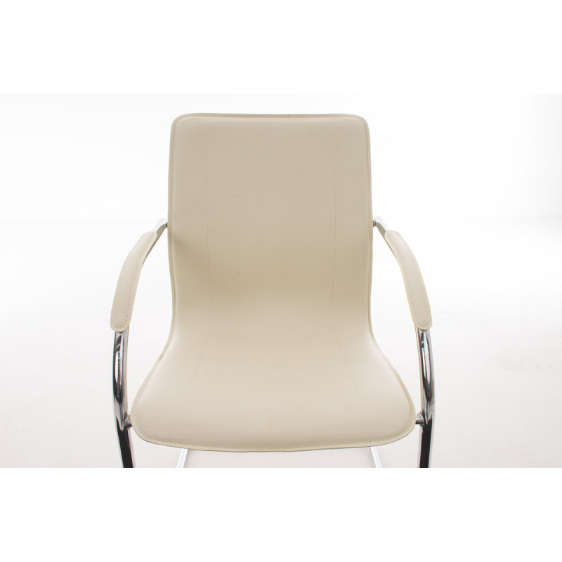 Chaise visiteur Melina crème