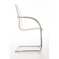 Chaise visiteur Melina crème