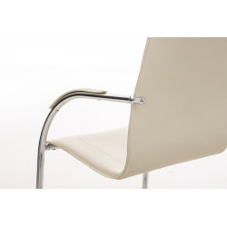 Chaise visiteur Melina crème