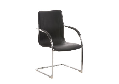 Chaise visiteur Melina noire