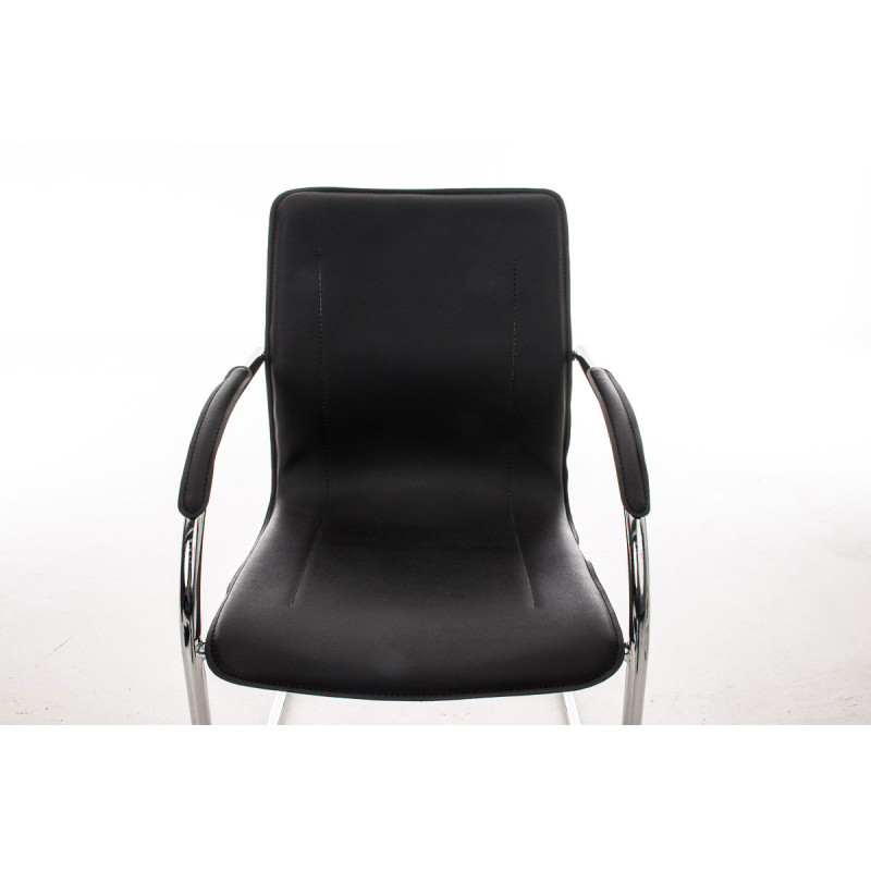 Chaise visiteur Melina noire