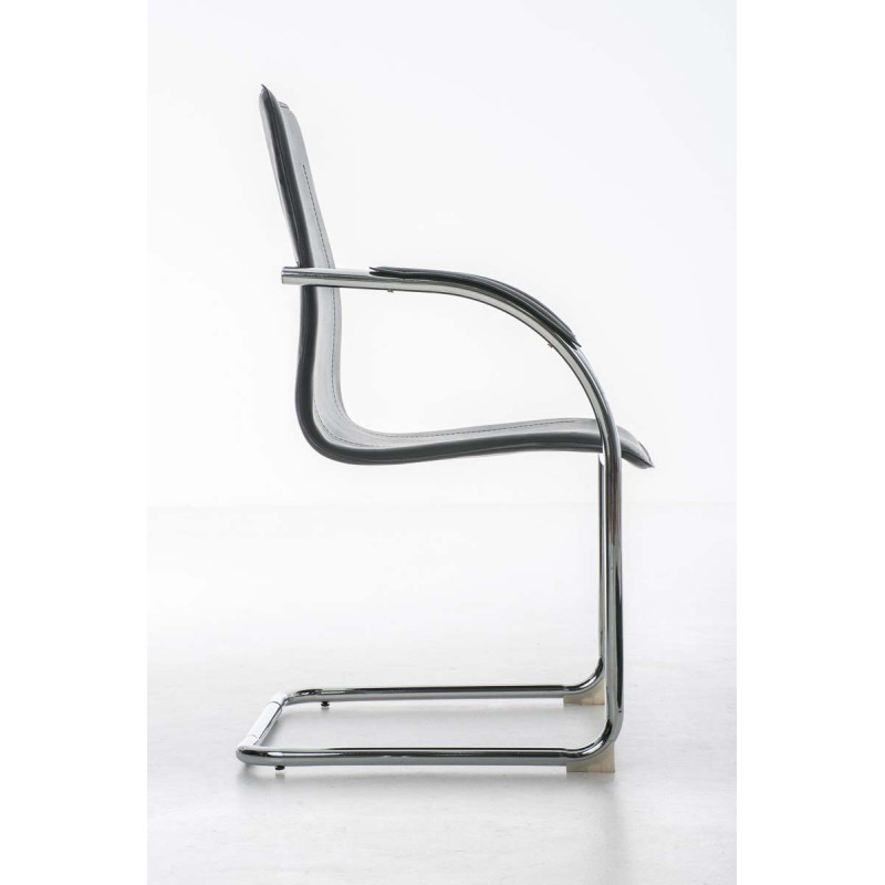 Chaise visiteur Melina noire