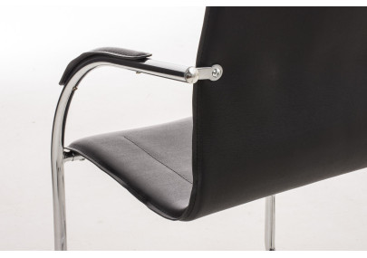 Chaise visiteur Melina noire