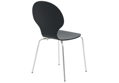 Chaise visiteur Diego noire