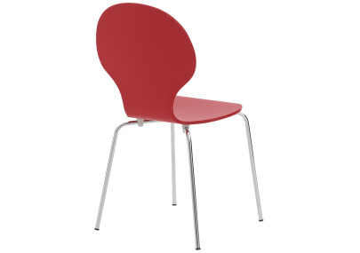 Chaise visiteur Diego rouge