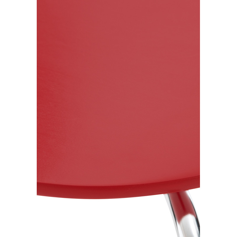 Chaise visiteur Diego rouge