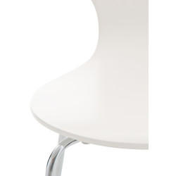 Chaise visiteur Diego blanche