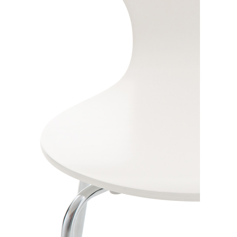 Chaise visiteur Diego blanche