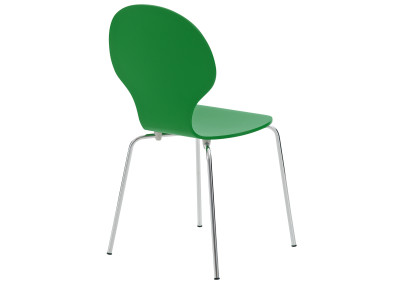 Chaise visiteur Diego verte