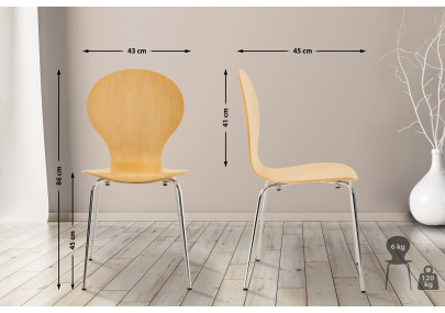 Chaise visiteur Diego natura