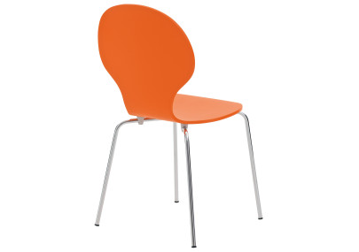 Chaise visiteur Diego orange
