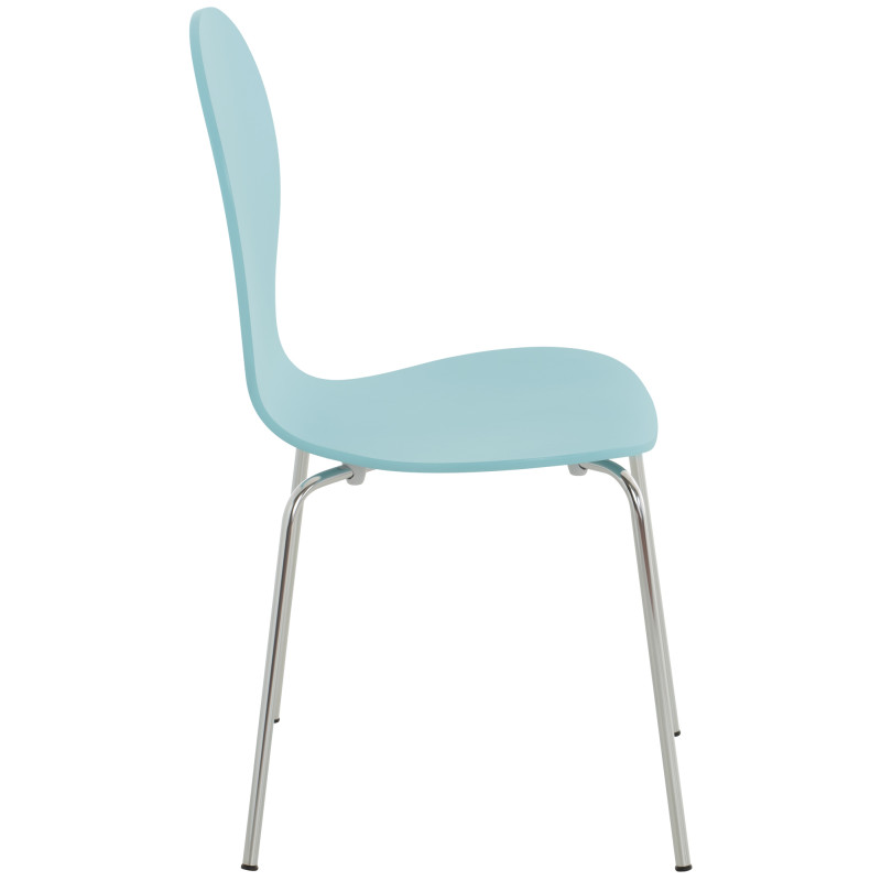 Chaise visiteur Diego bleu clair