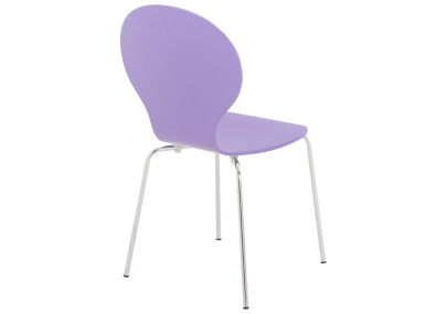 Chaise visiteur Diego violet