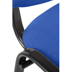 Chaise visiteur Ken en tissu bleu