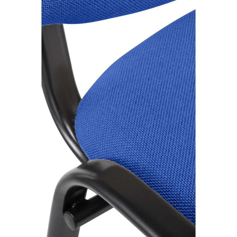Chaise visiteur Ken en tissu bleu