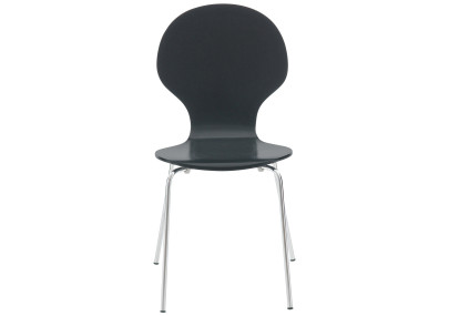 Lot de 2 chaises visiteurs Diego noir