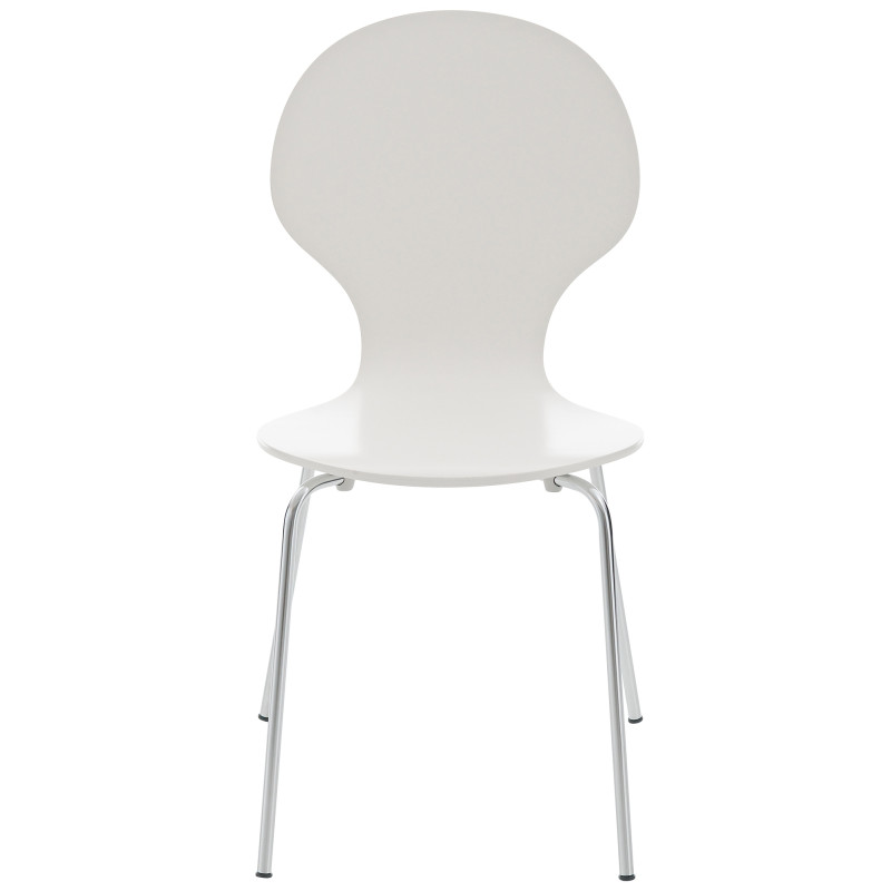 Lot de 2 chaises visiteurs Diego blanc