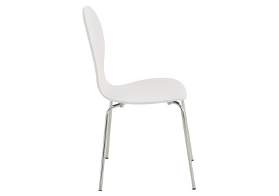 Lot de 2 chaises visiteurs Diego blanc