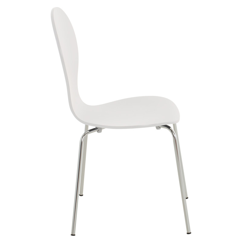 Lot de 2 chaises visiteurs Diego blanc