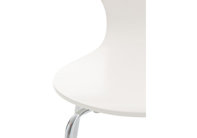 Lot de 2 chaises visiteurs Diego blanc