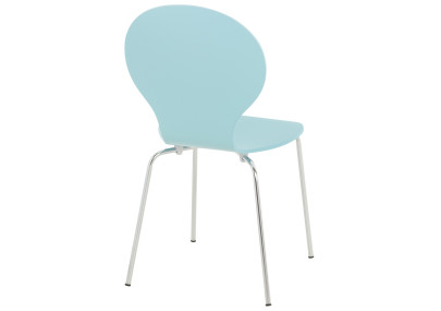 Lot de 2 chaises visiteurs Diego bleu clair