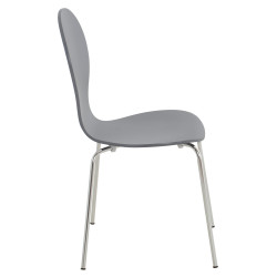 Lot de 2 chaises visiteurs Diego grises