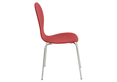 Lot de 4 chaises visiteurs Diego rouges