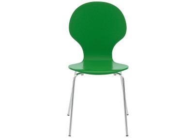 Lot de 4 chaises visiteurs Diego vertes
