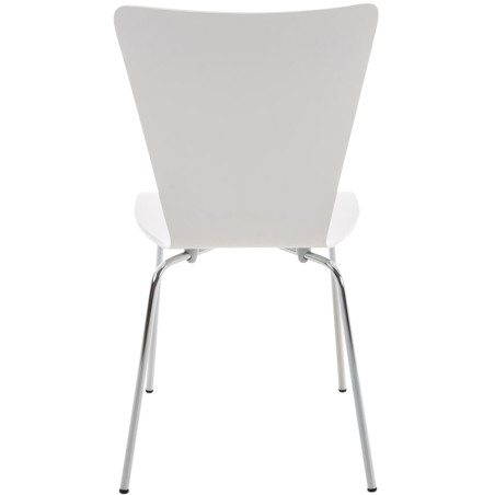 Chaise visiteur Aaron blanche