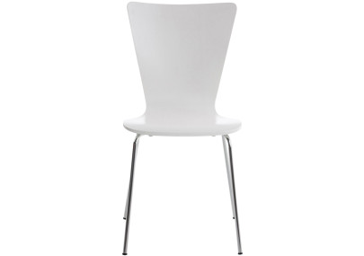 Chaise visiteur Aaron blanche