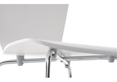 Chaise visiteur Aaron blanche