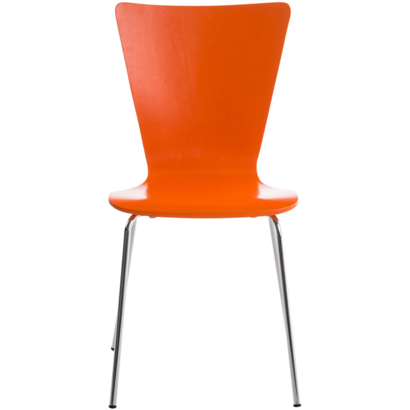 Chaise visiteur orange Aaron