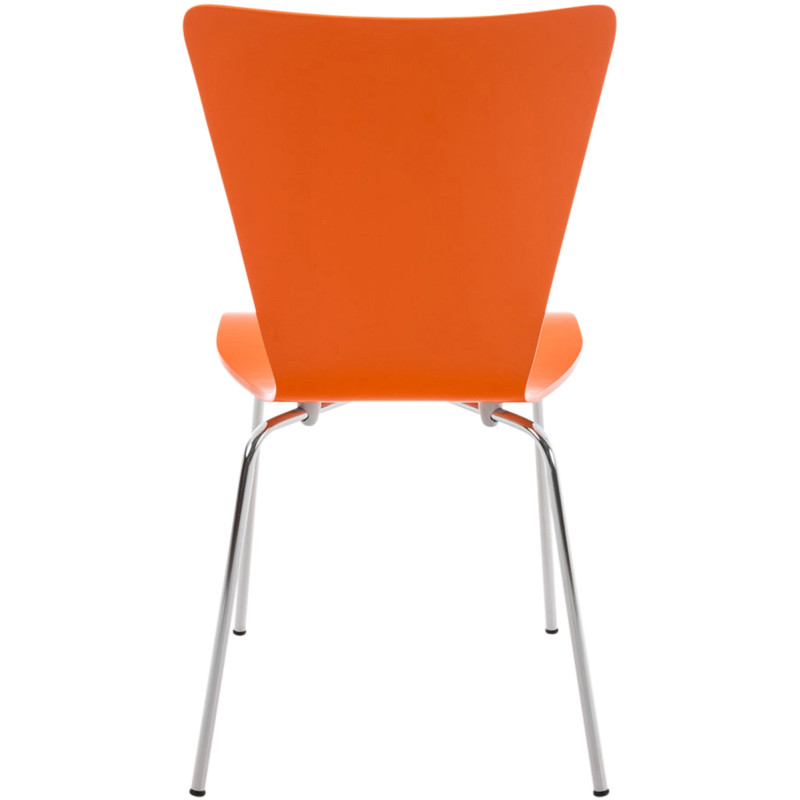 Chaise visiteur orange Aaron