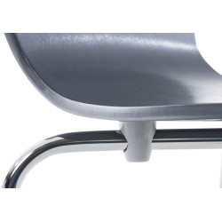 Chaise visiteur Aaron grise