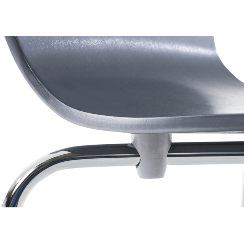 Chaise visiteur Aaron grise