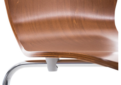 Chaise visiteur marron Aaron