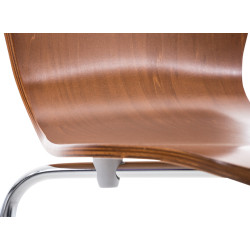 Chaise visiteur marron Aaron